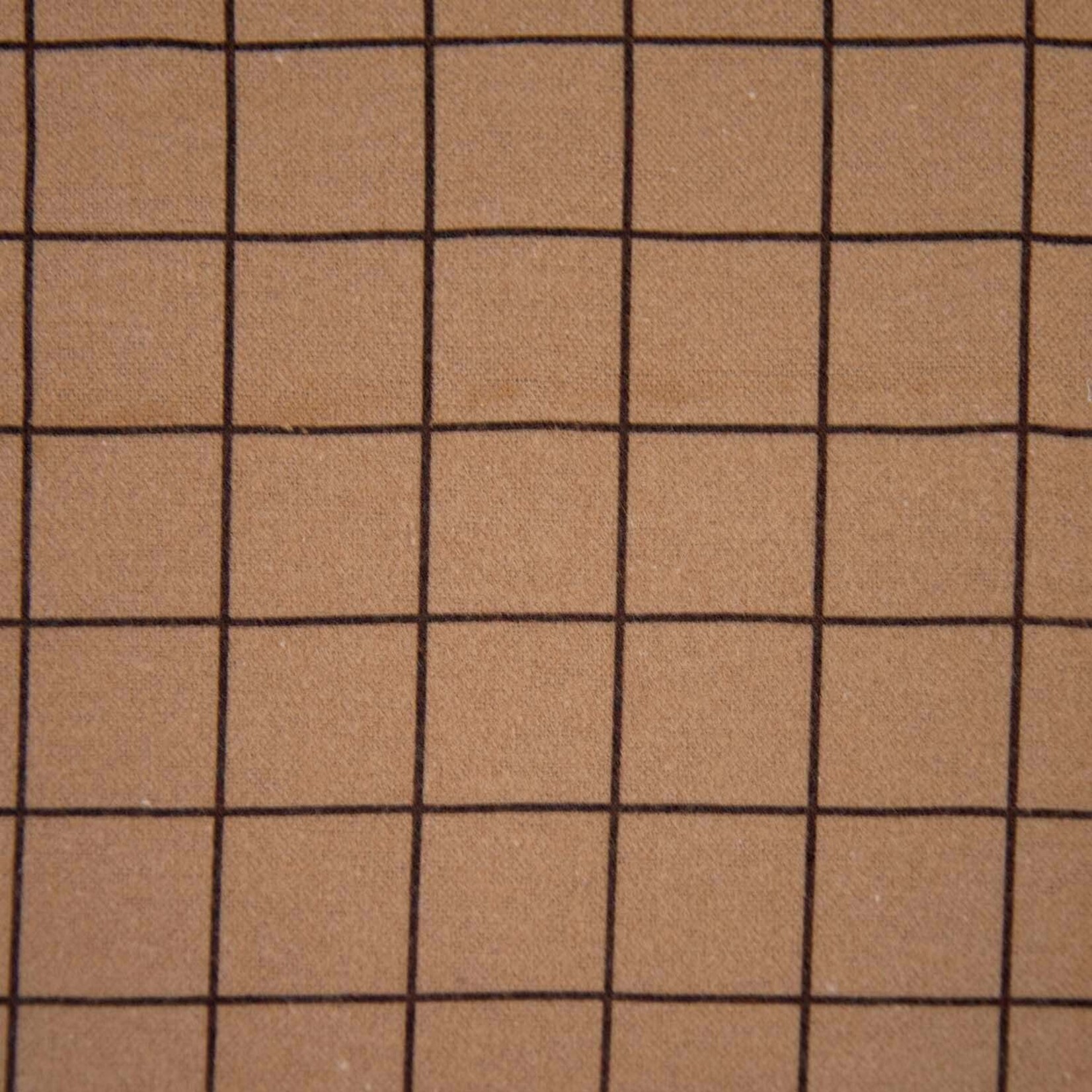 Katia Fabrics COUPON 1m - Katoen Flanel Sand Square