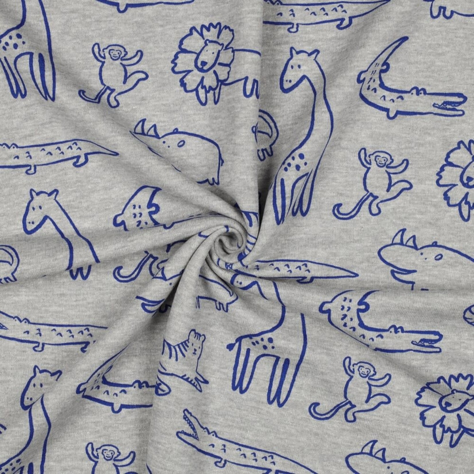 COUPON 1m60 - Sweater Safari Animals
