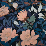 See You at Six COUPON 35cm - Viscose Rayon Satin Pasture Rose - See You at Six