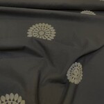 A la Ville COUPON 40cm - Katoen Zwarte Bloem Broderie