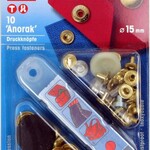 Prym Drukknopen Anorak 15mm - Goud