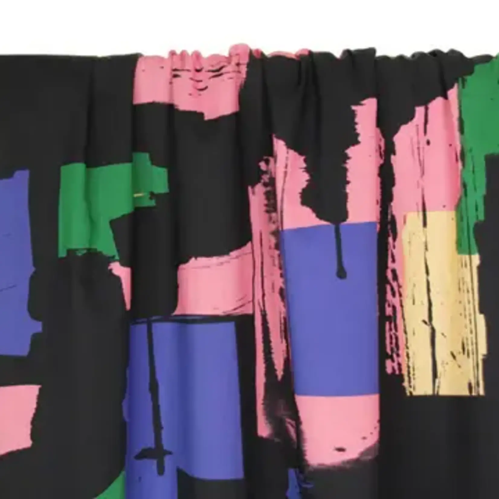 Atelier Jupe COUPON 55cm - Katoen Colour-Blocked Black - Atelier Jupe