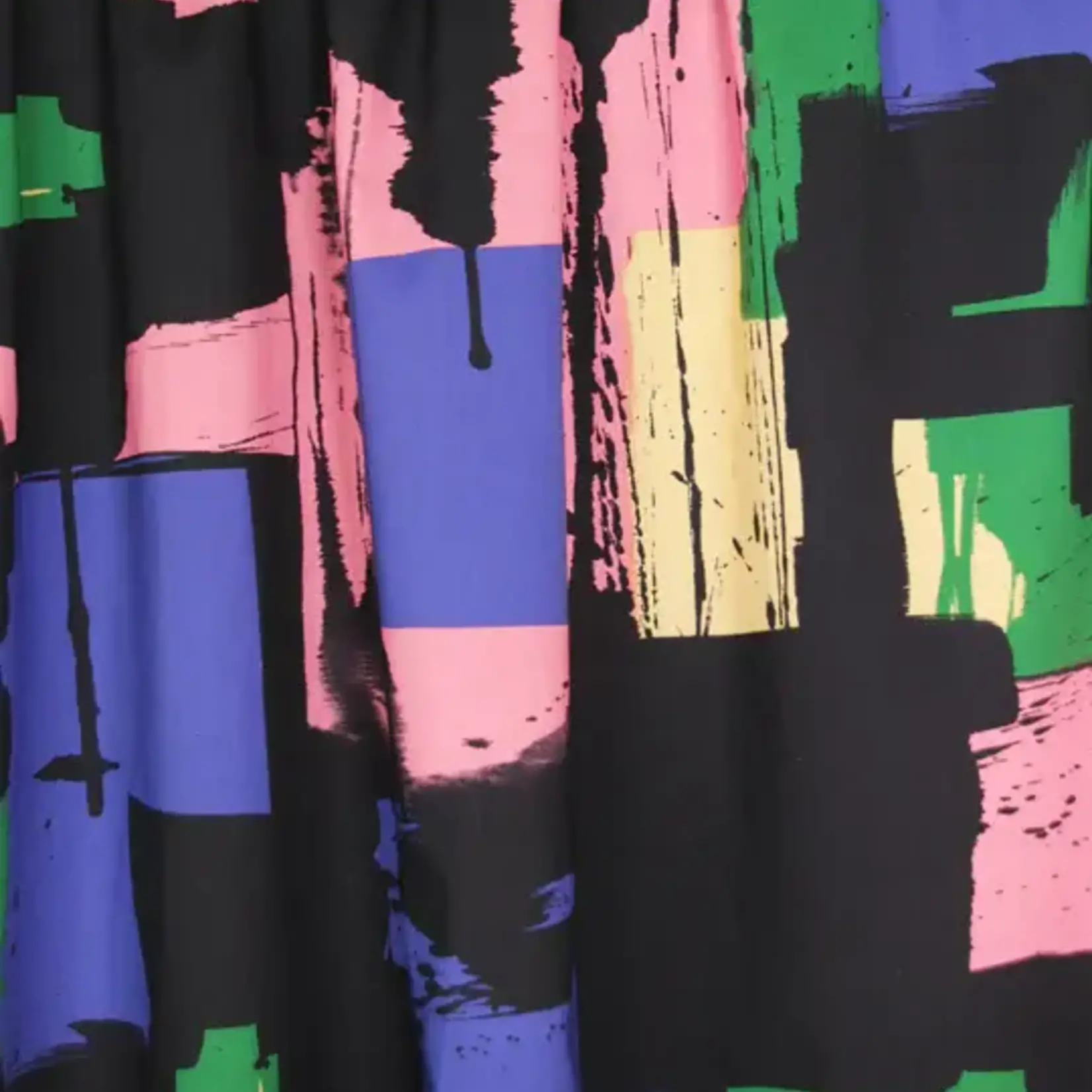 Atelier Jupe COUPON 55cm - Katoen Colour-Blocked Black - Atelier Jupe