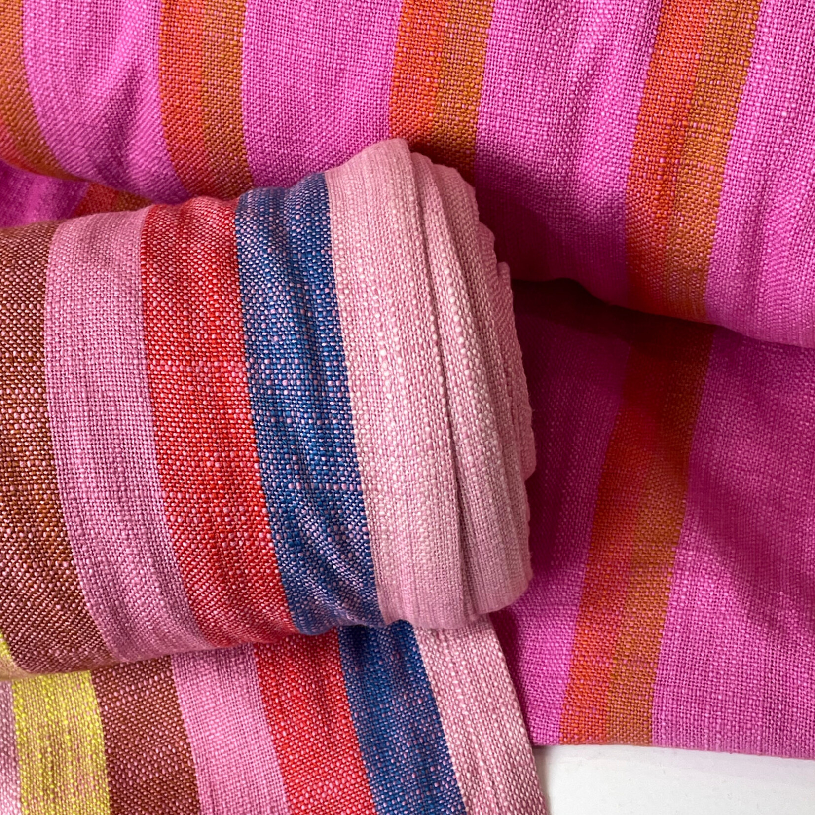 Ruby Star Society Katoen Toweling Stripes Pink