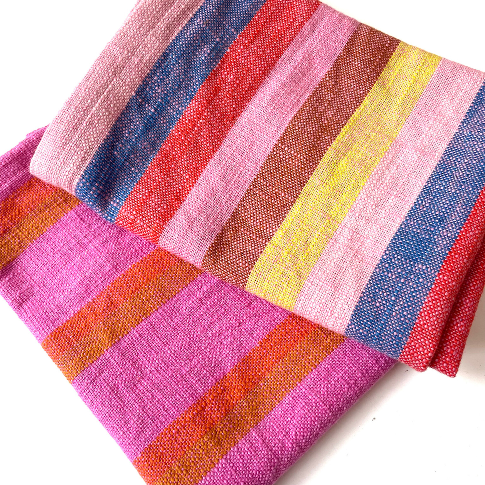 Ruby Star Society Katoen Toweling Stripes Pink
