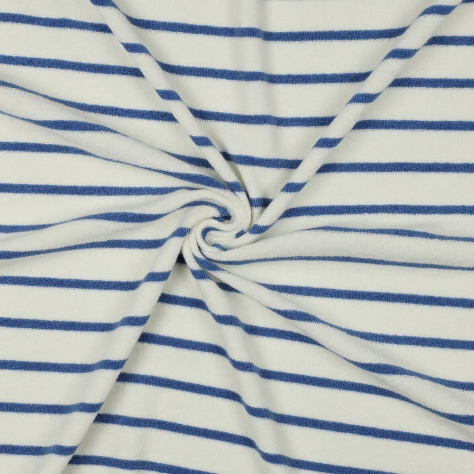Spons Streepje Ecru-Blauw