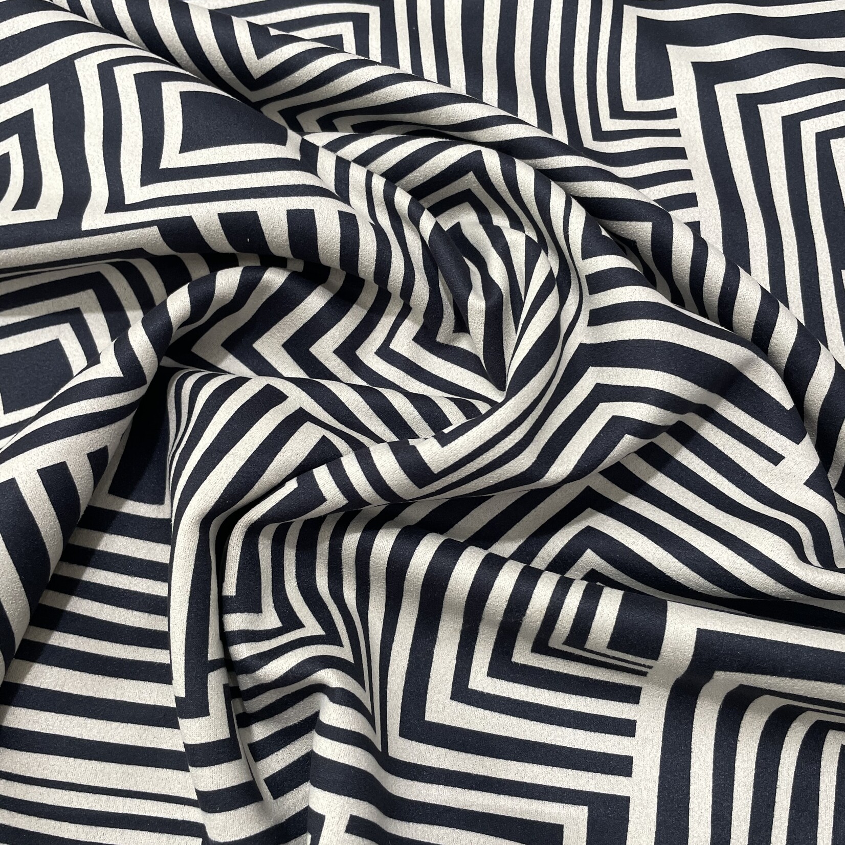 Scuba Suede Stretch Graphic Print