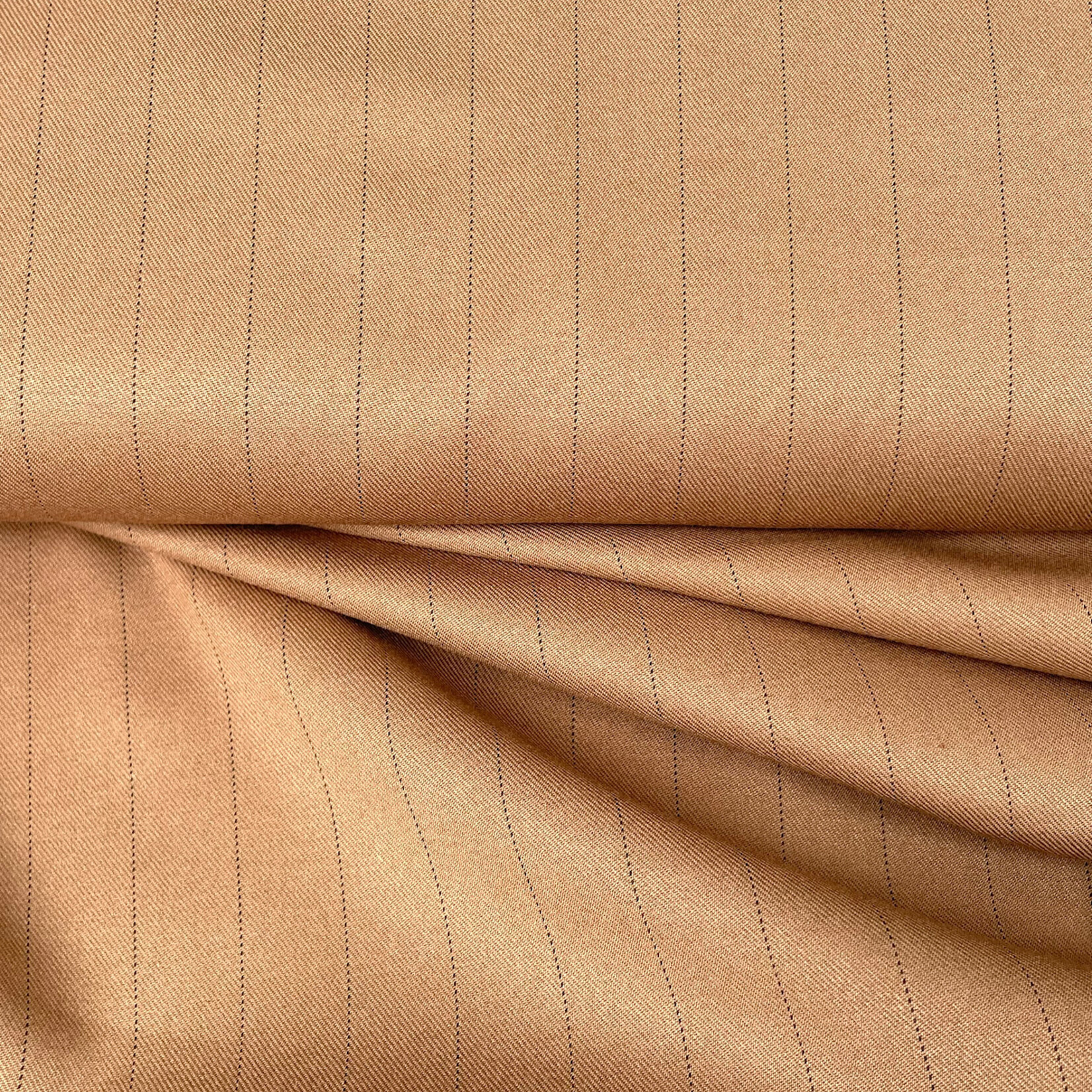 A la Ville Stretch Krijstreep Camel