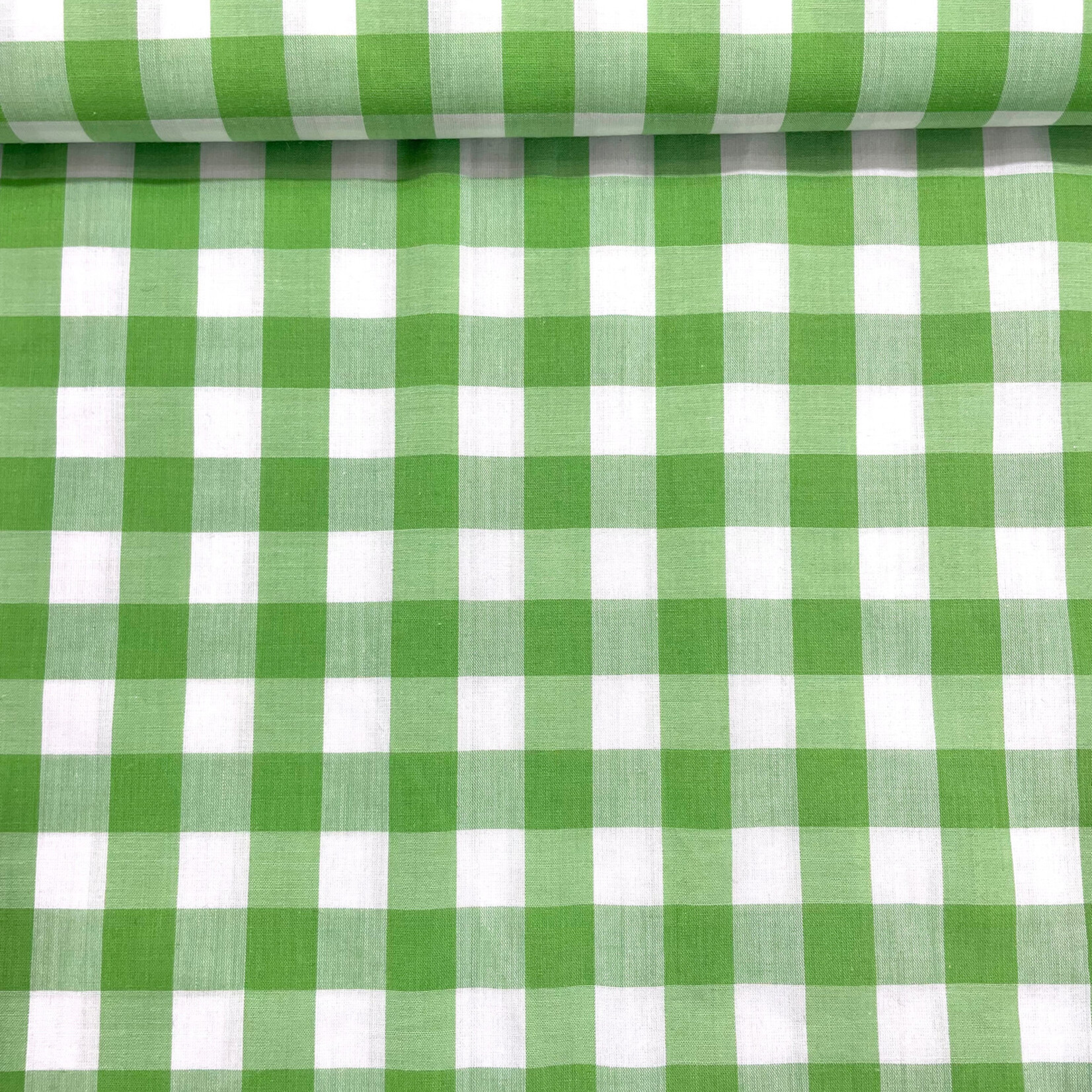 Katoen Ruit Groen