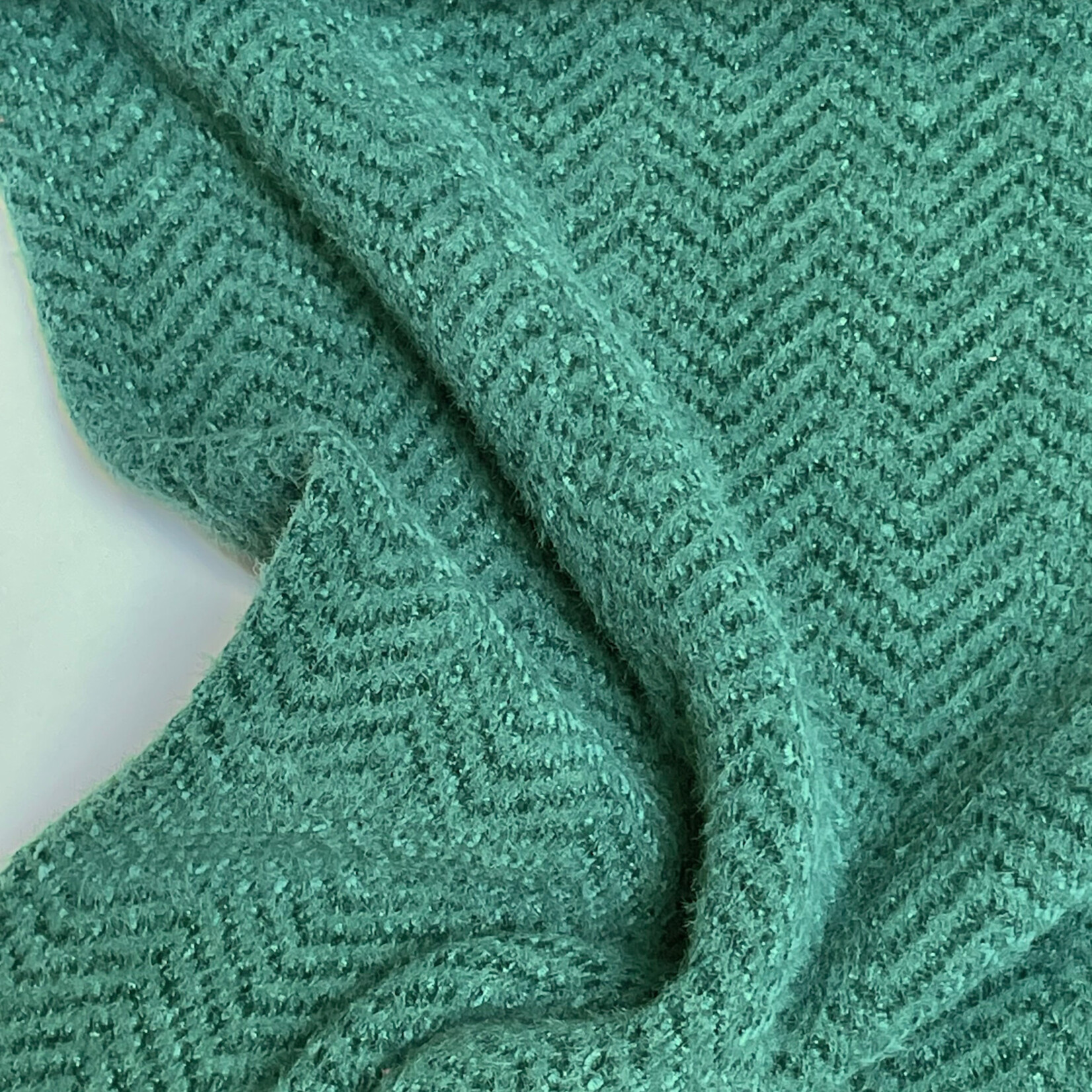 Comme ça COUPON 60cm - Breisel Chevron Groen - Comme ça