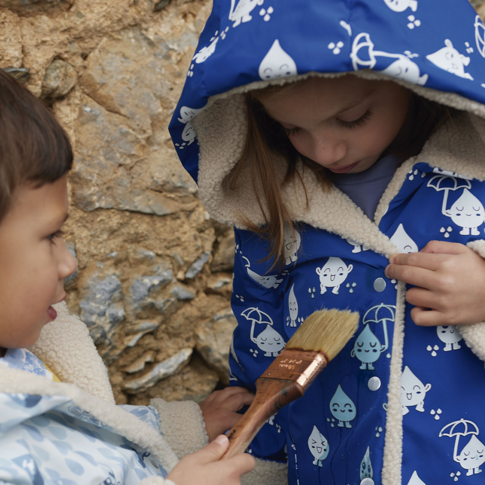 Katia Fabrics Magische Regenjasstof Raindrop