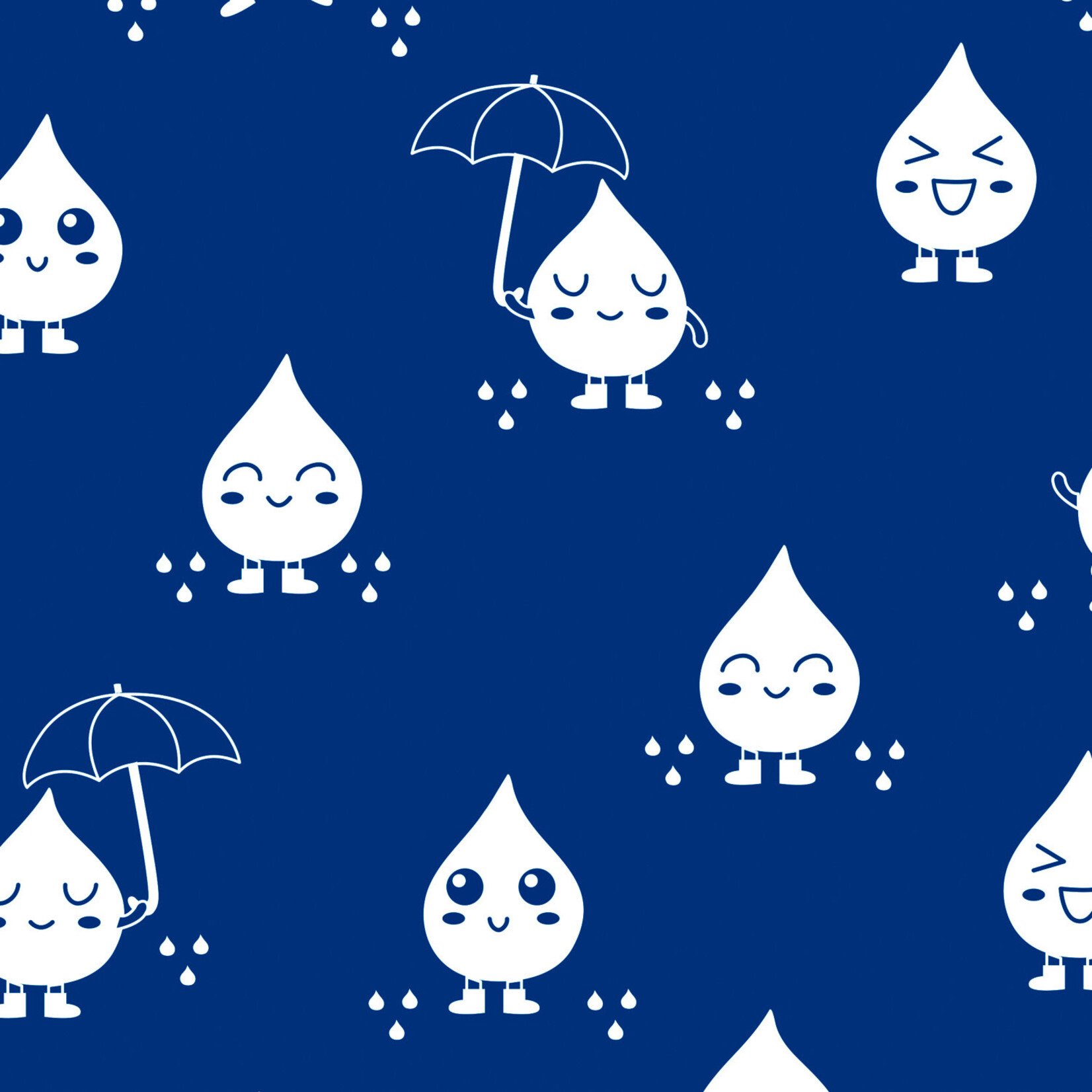Katia Fabrics Magische Regenjasstof Raindrop