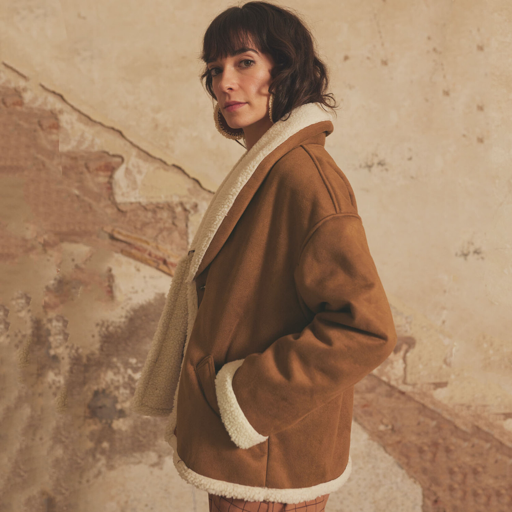 Katia Fabrics Teddy/Suede Cream/Brown