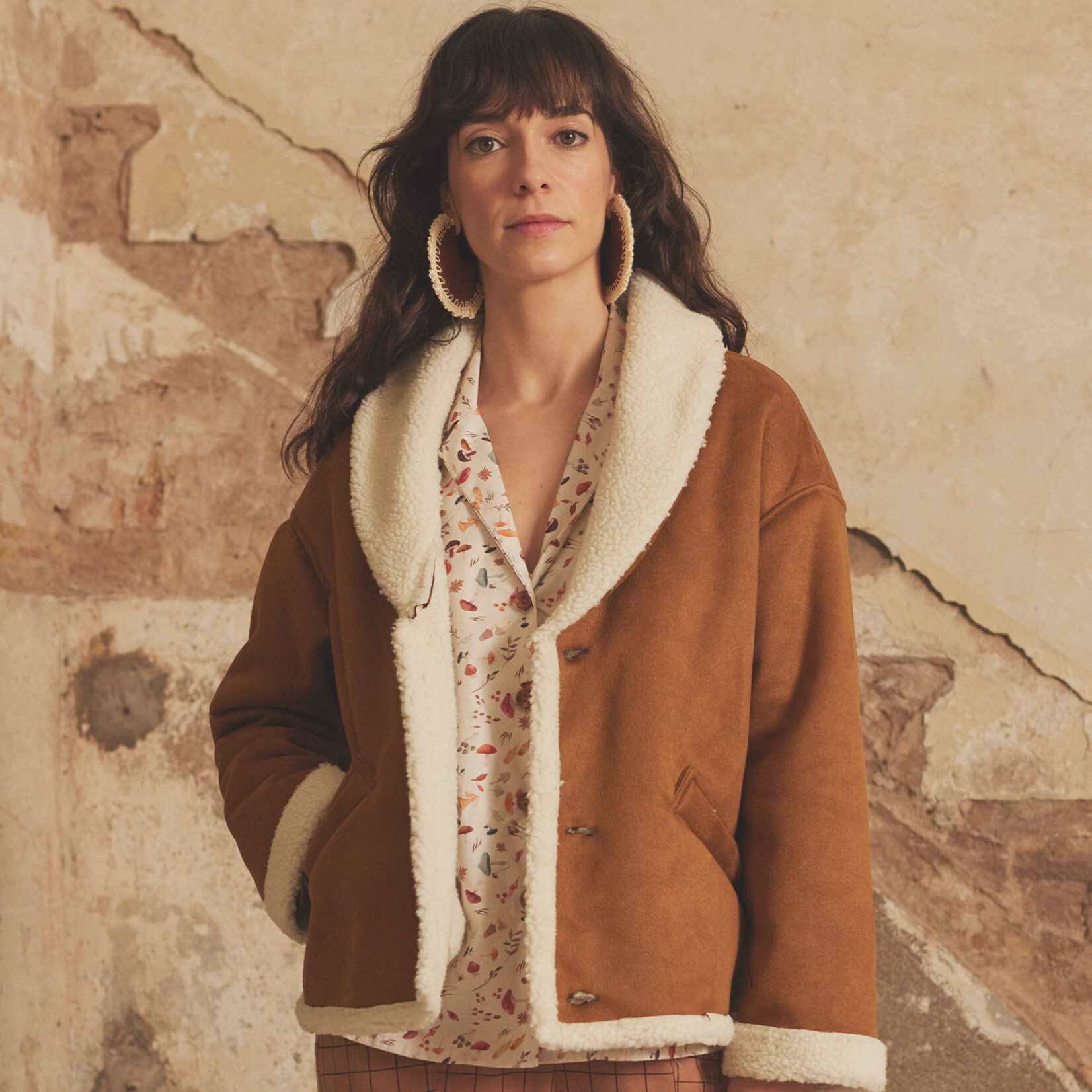 Katia Fabrics Teddy/Suede Cream/Brown