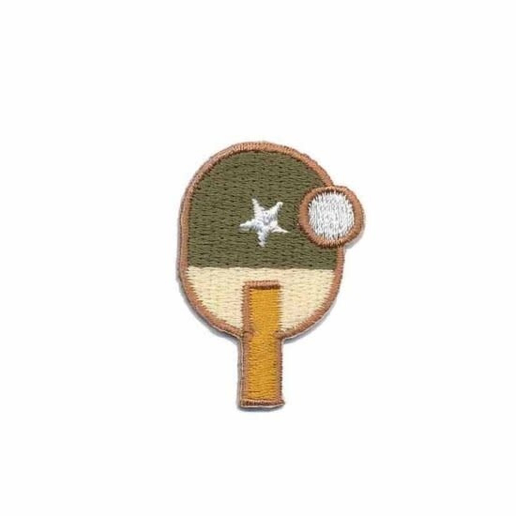 Strijkapplicatie Ping Pong Kaki