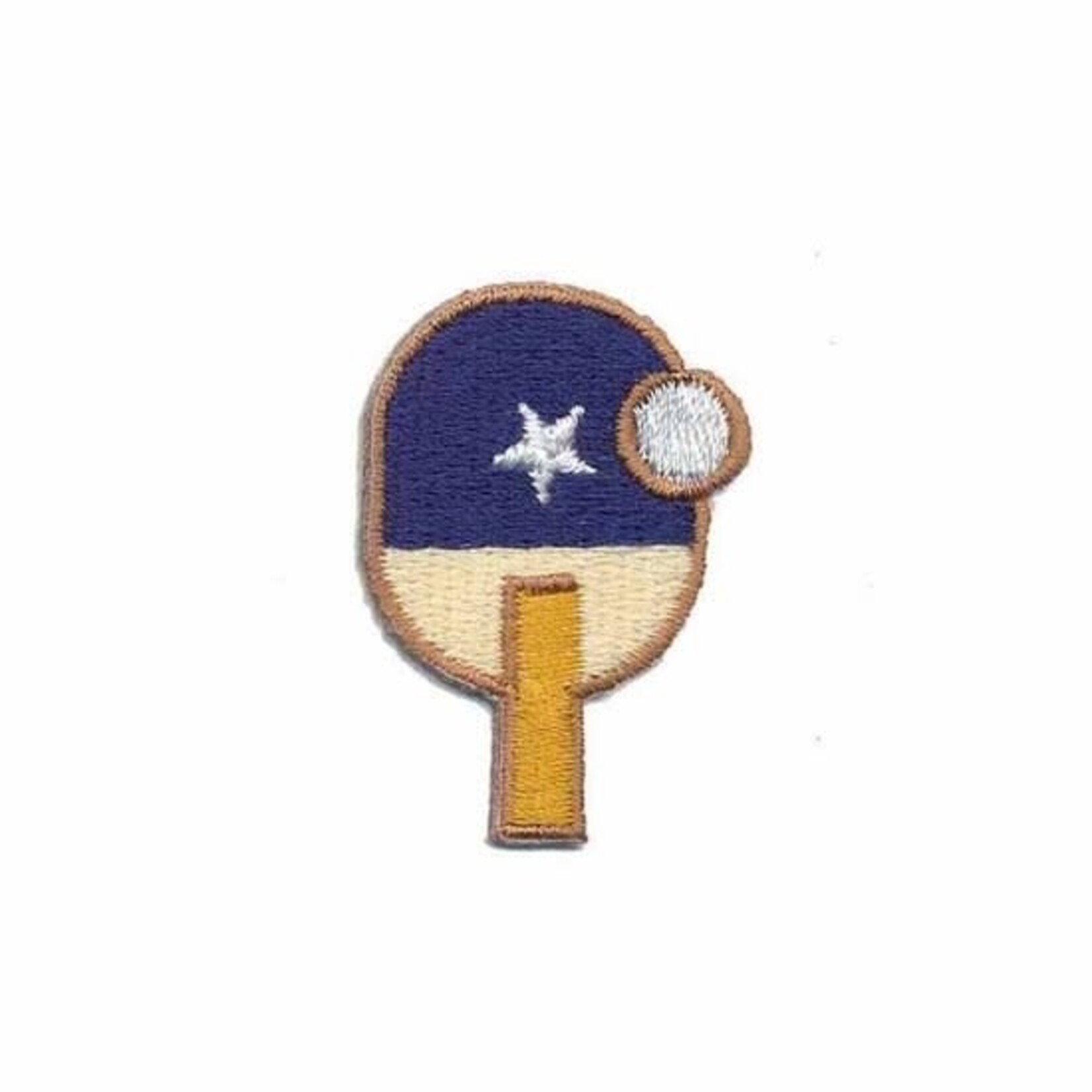 Strijkapplicatie Ping Pong Blauw