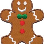 Strijkapplicatie Peperkoekmannetje