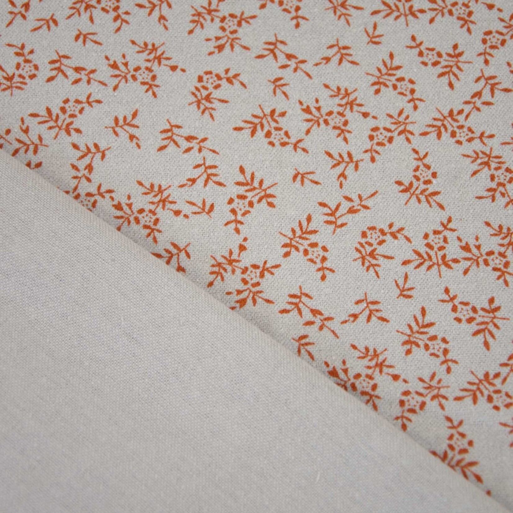 Katia Fabrics COUPON 75cm - Katoen Flanel Arona Leaves