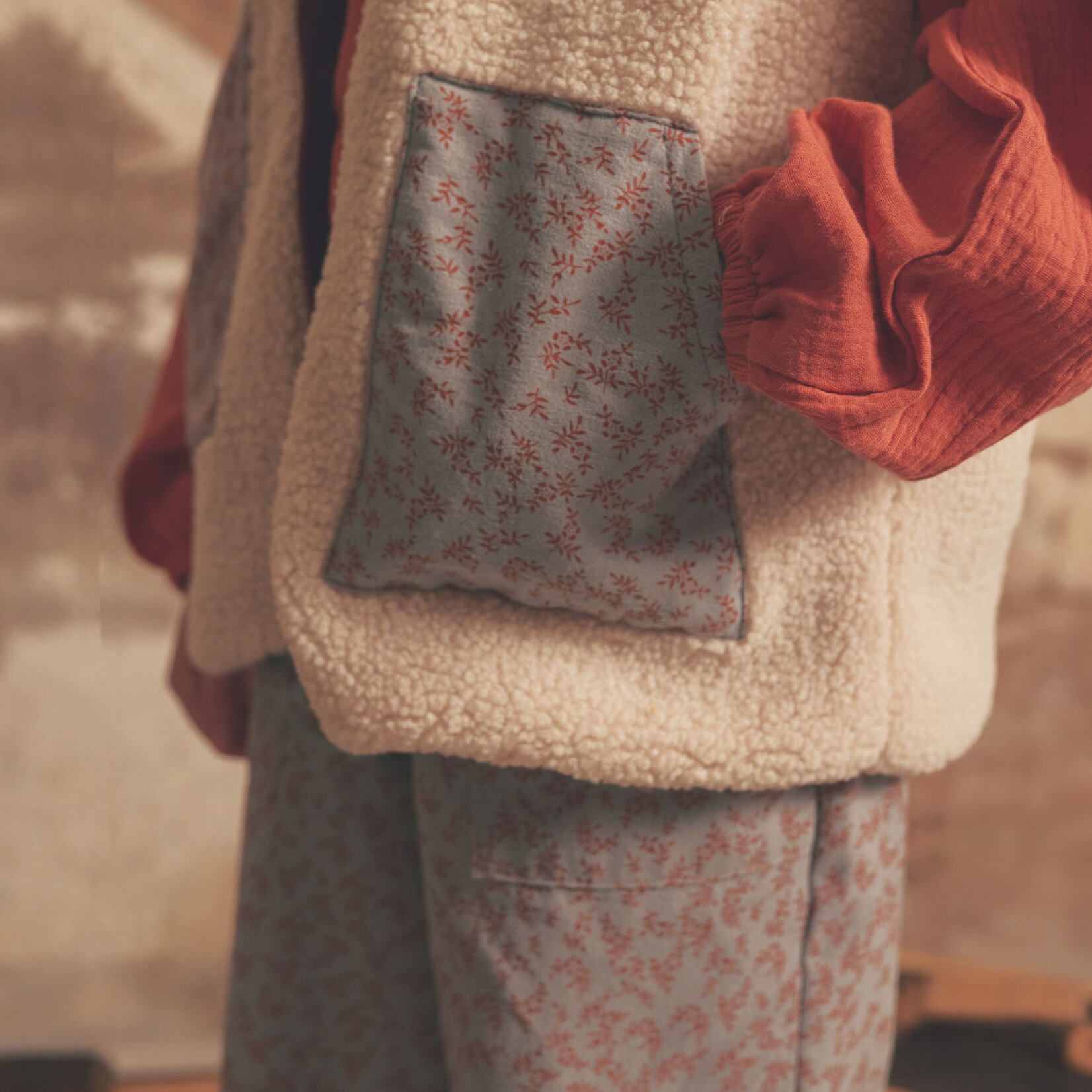 Katia Fabrics COUPON 75cm - Katoen Flanel Arona Leaves