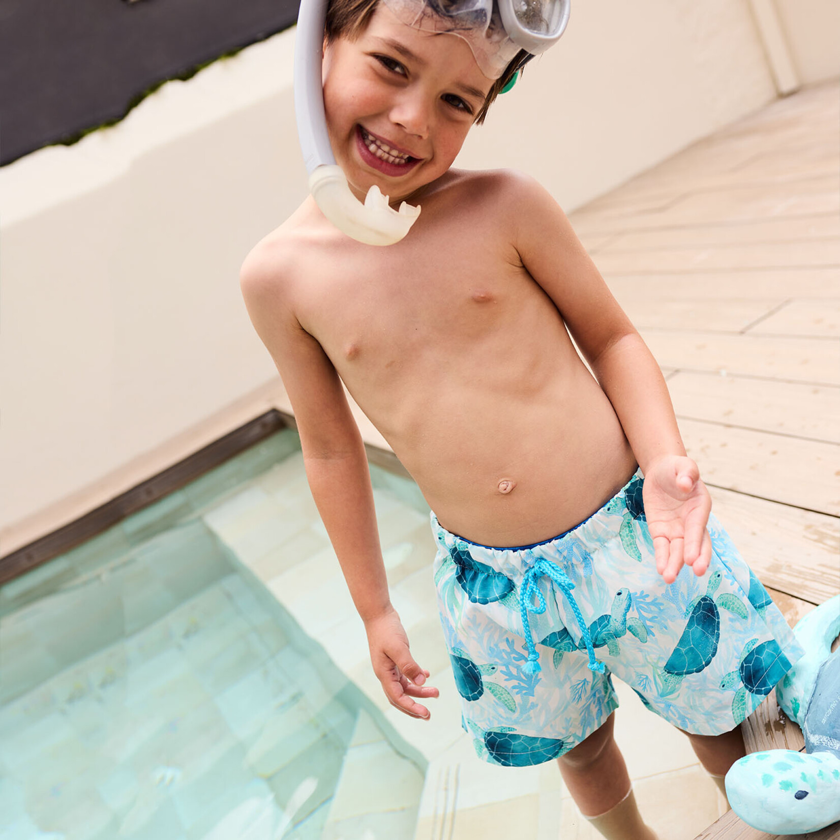 Katia Fabrics Zwemshort stof Turtle