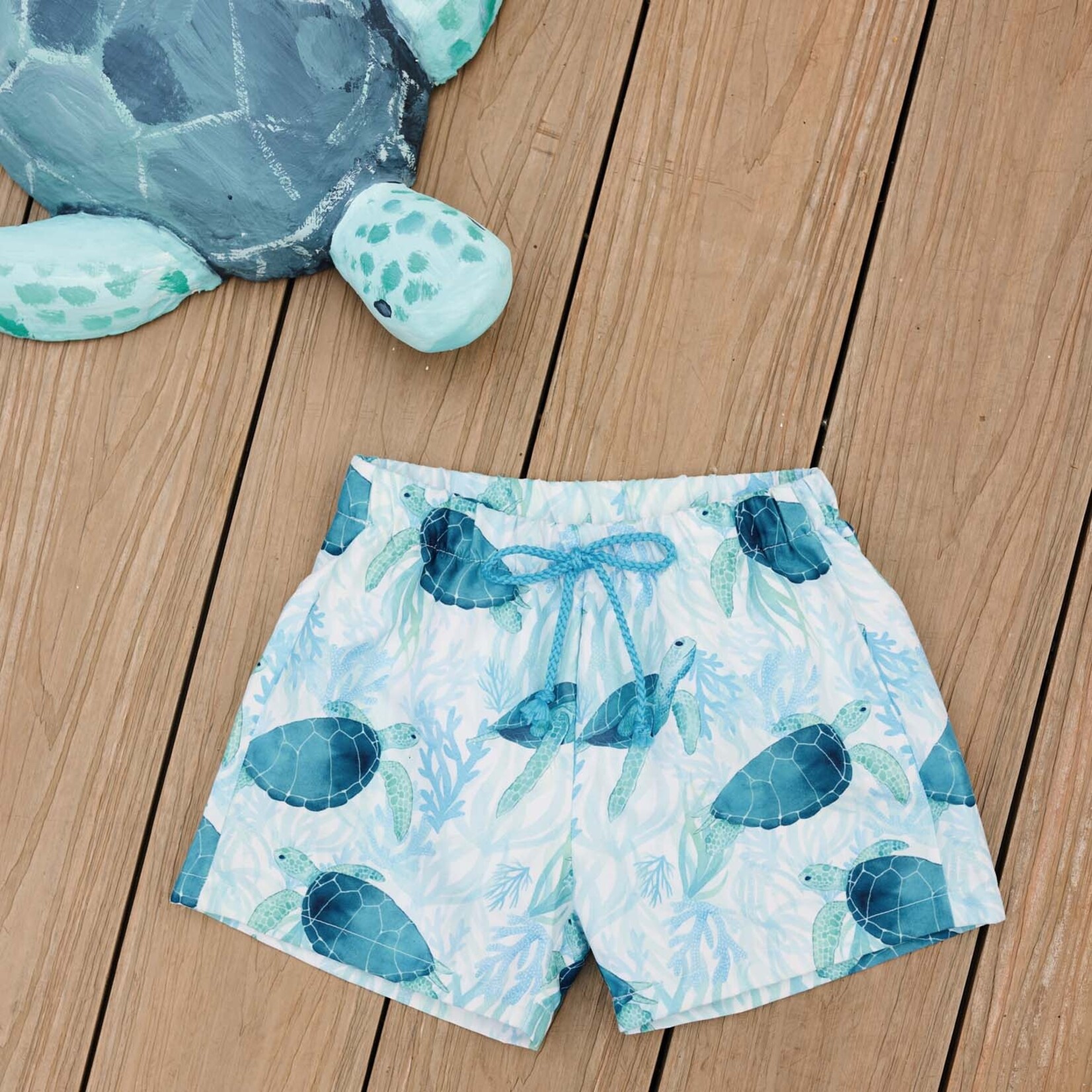 Katia Fabrics Zwemshort stof Turtle