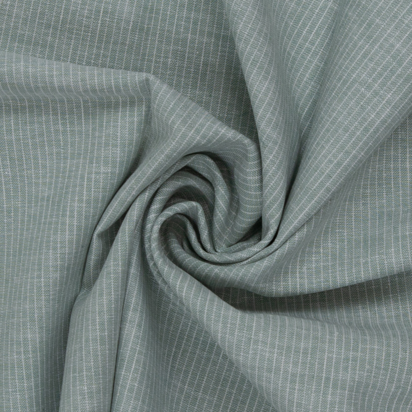 Linnen/Katoen Streepje Muntgroen