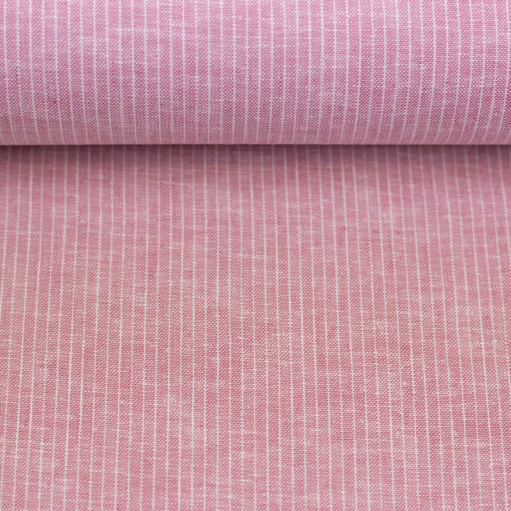 Linnen/Katoen Streepje Roze