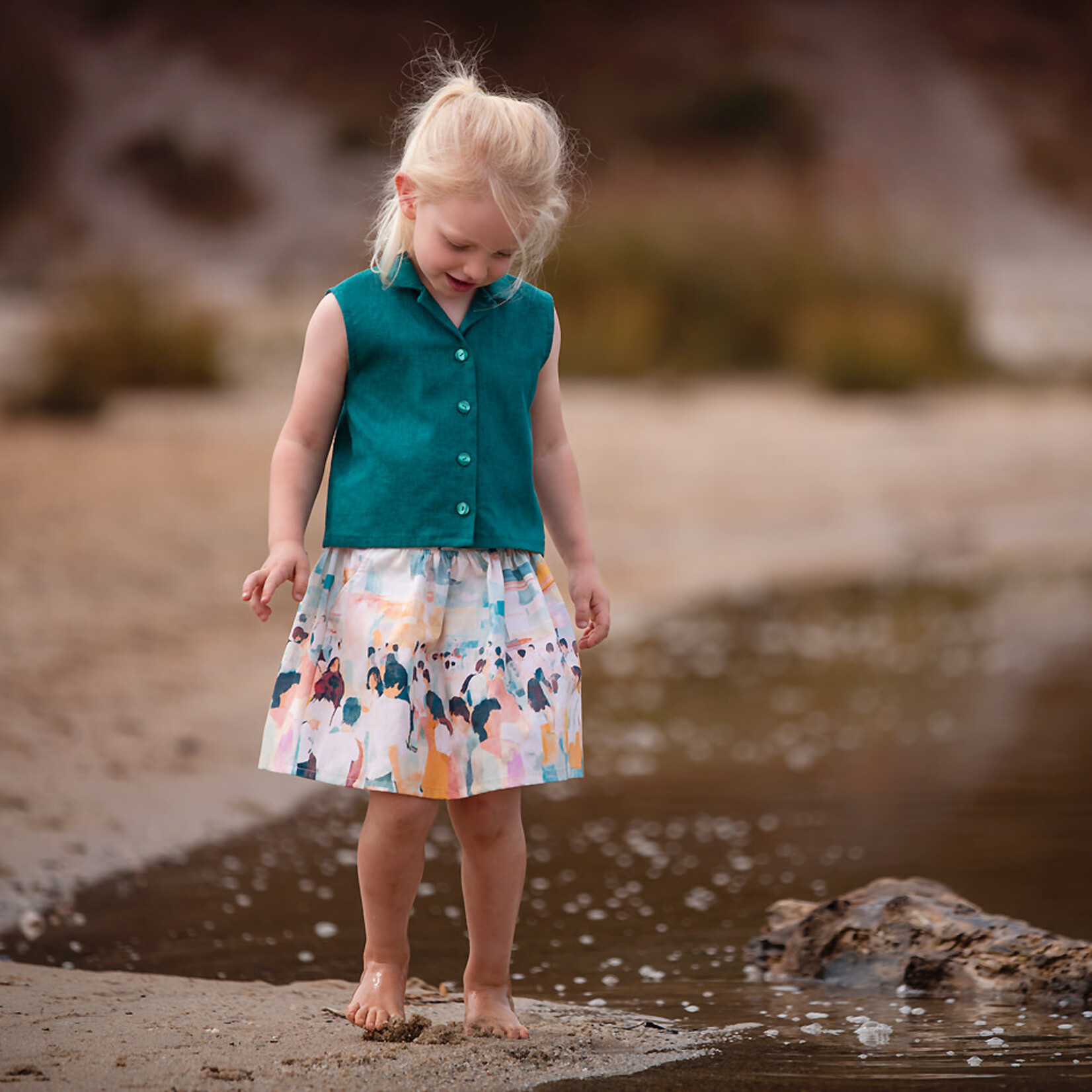 See You at Six Linnen/Viscose Blauwgroen - See You at Six