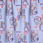 Atelier Jupe Viscose Wit en Blauw grafische textuur- Atelier Jupe