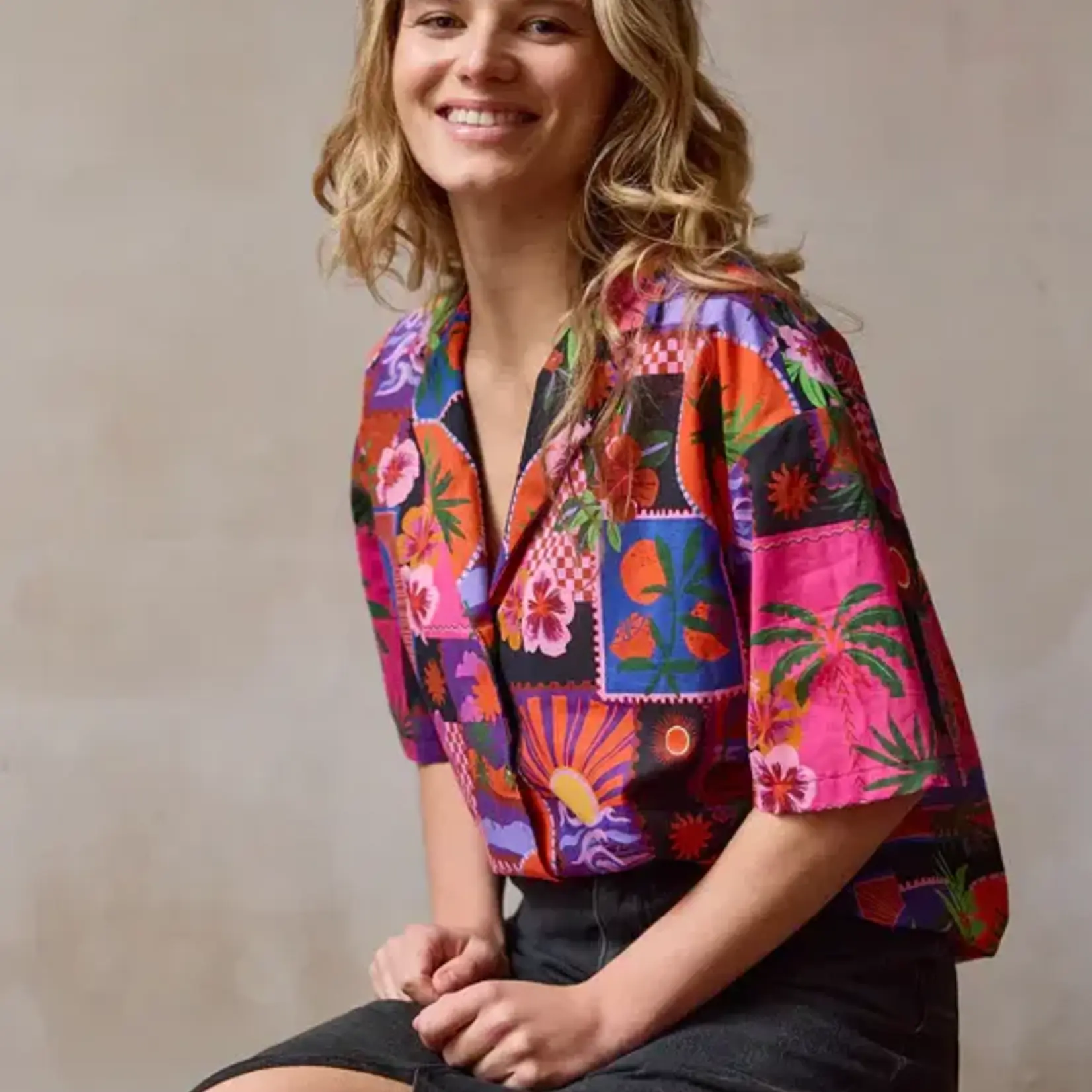 Atelier Jupe Katoen Kleurrijke patchwork - Atelier Jupe