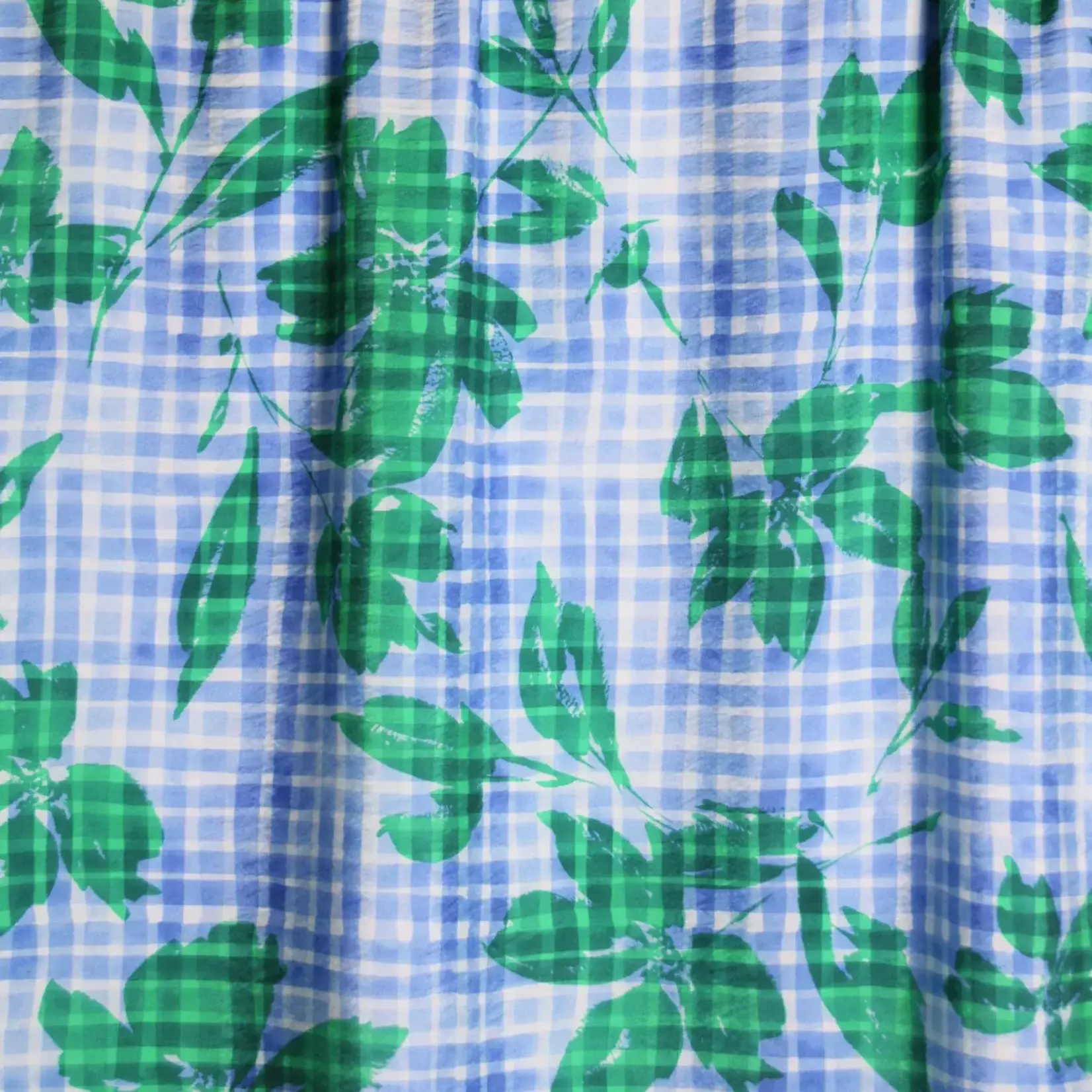 Atelier Jupe Viscose Zacht Geruite Textuur-Atelier Jupe