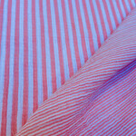 Double Gauze Streepje Lichtroze