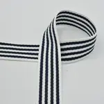 Tassenband Streep Blauw-Wit - ROL 25m