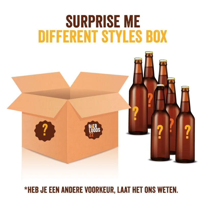 Buitenland rekruut koolstof Beerbox - Surprise Box Different Styles - Bierloods22