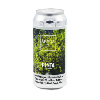 Arpus Brewing Co. Ārpus Brewing Co. collab PINTA - DDH Mango x Passionfruit x Coconut x Vanilla x Sabro Imperial Fruited Sour Ale Arpus Brewing Co. Ārpus Brewing Co. collab PINTA - DDH Mango x Passionfruit x Coconut x Vanilla x Sabro Imperial Fruited Sour Ale