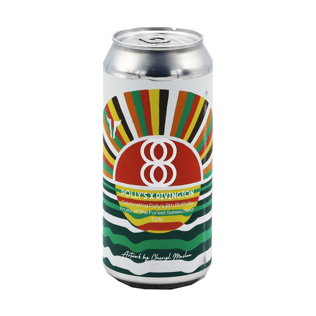 Polly's Brew Co. collab/ Rivington Brewing Co - 8th Birthday - Fruit of the Forest Smoothie Sour