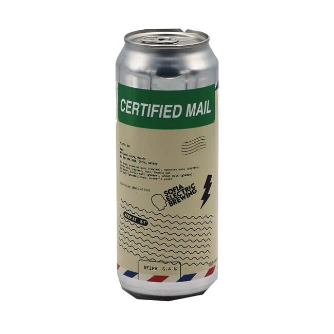 Sofia Electric Brewing - Certified Mail