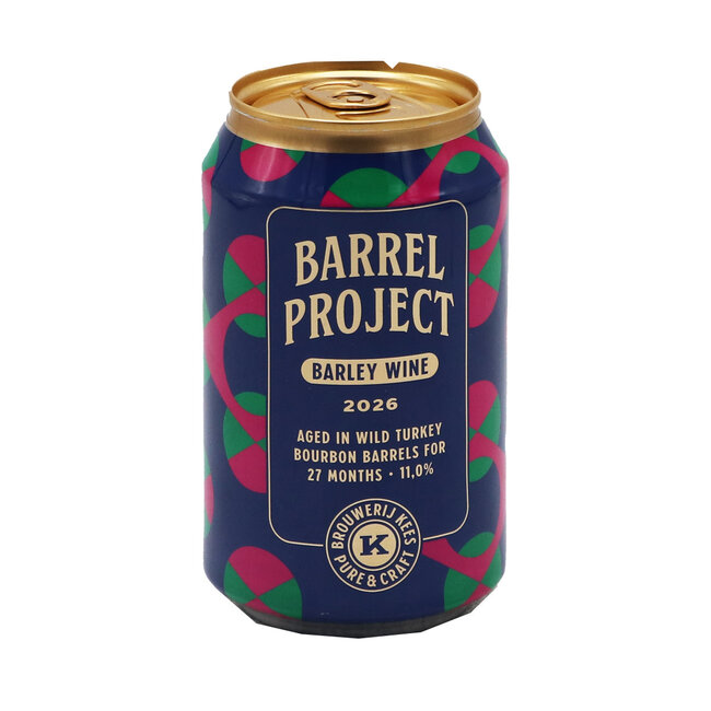 Brouwerij Kees - Barrel Project 2026, Barley Wine gerijpt in Wild Turkey Barrels