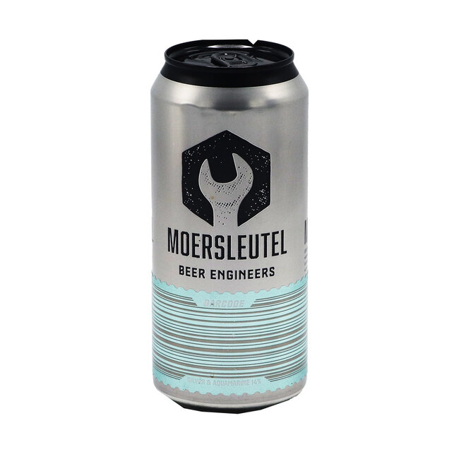 Moersleutel Craft Brewery - Barcode: Silver & Aquamarine