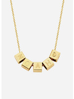 Just Franky Cube Necklace 5 Cubes