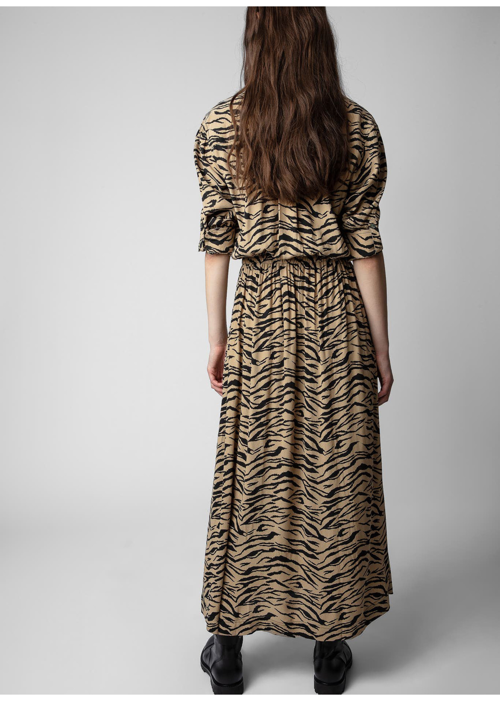 Zadig & Voltaire Radial Tiger Dress Natural
