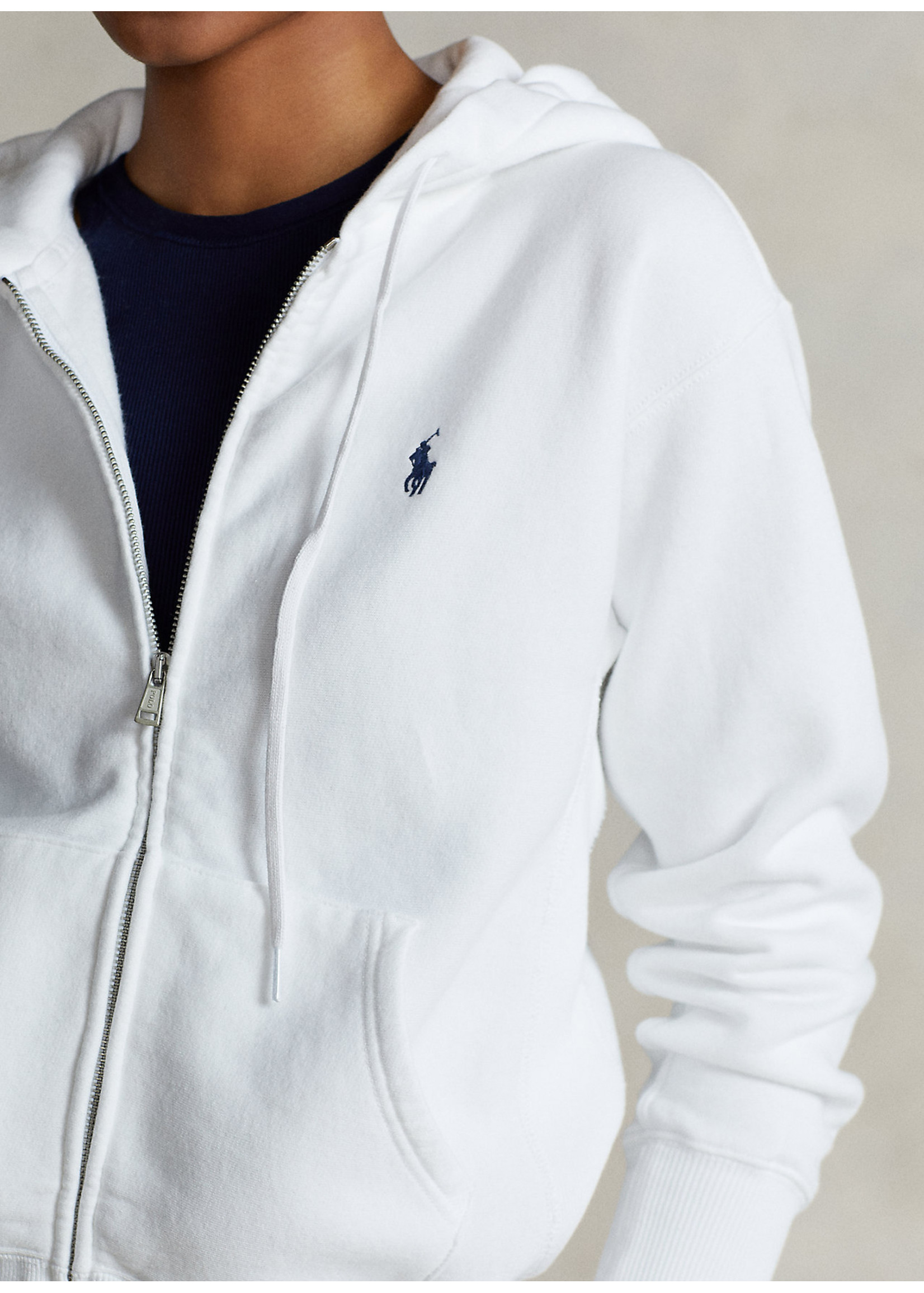 Ralph Lauren Long Sleeve Sweatshirt Zip White