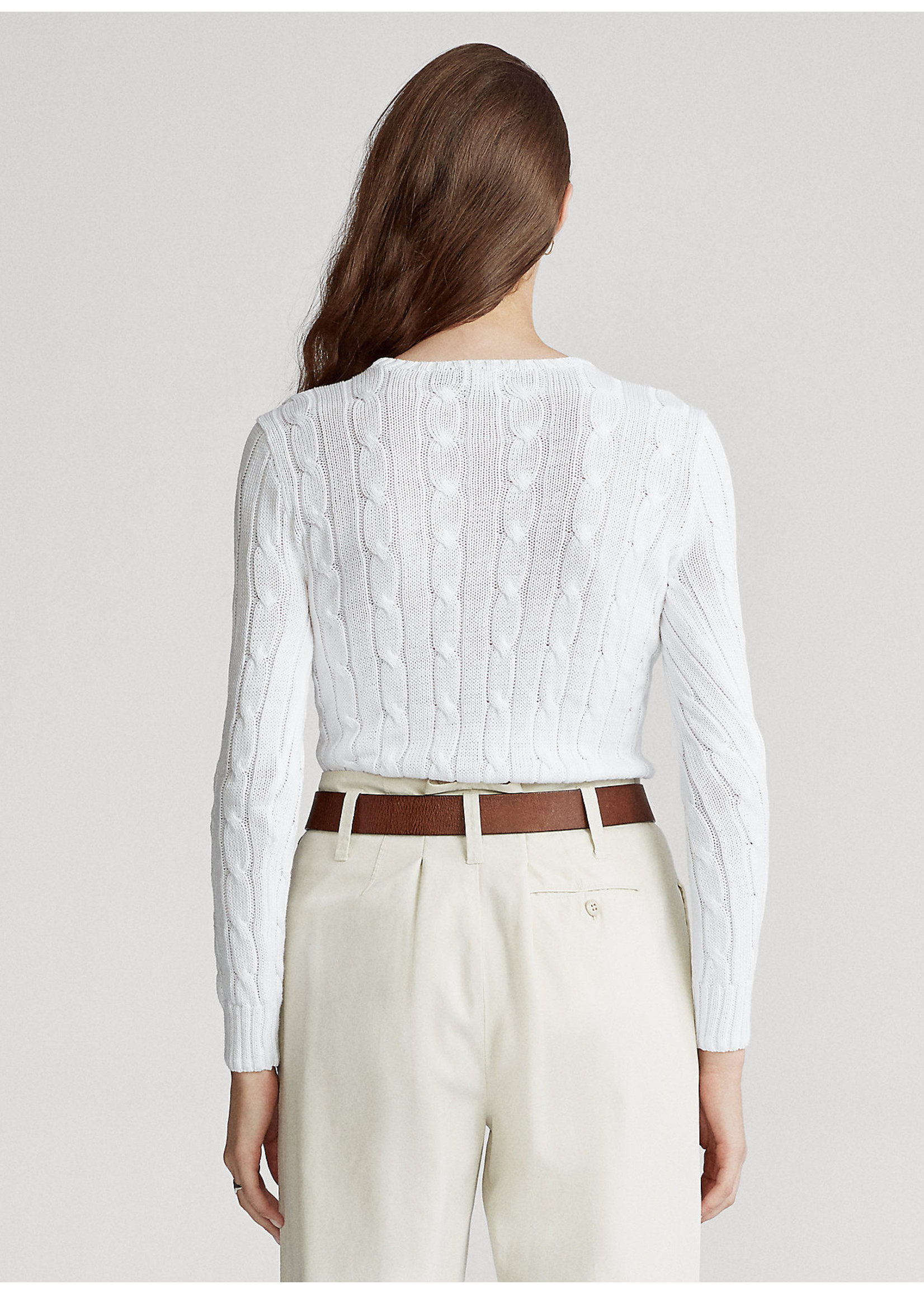 Ralph Lauren Julianna Long Sleeve Pullover White