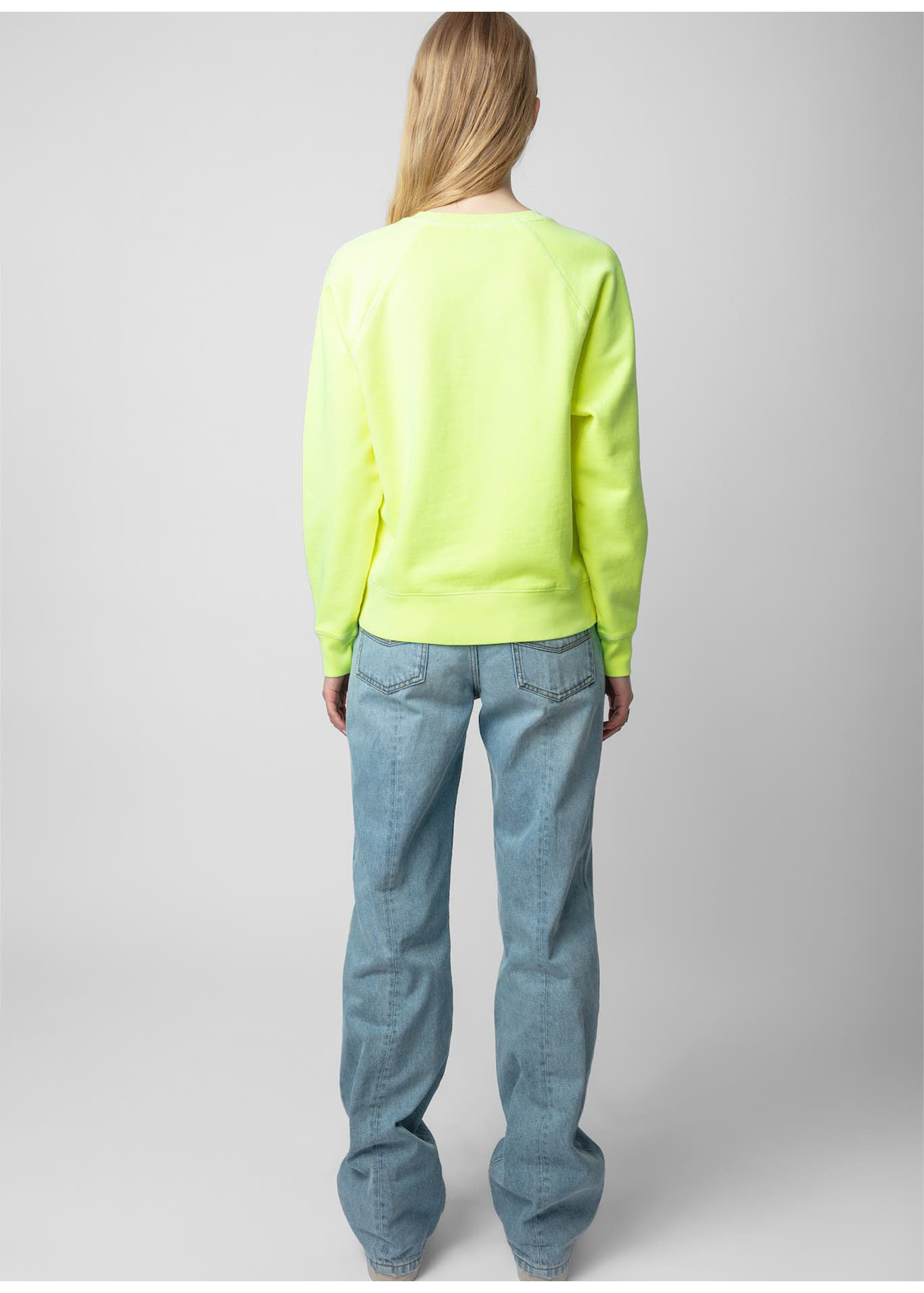 Zadig & Voltaire Upper Blason Brode Sweatshirt Neon