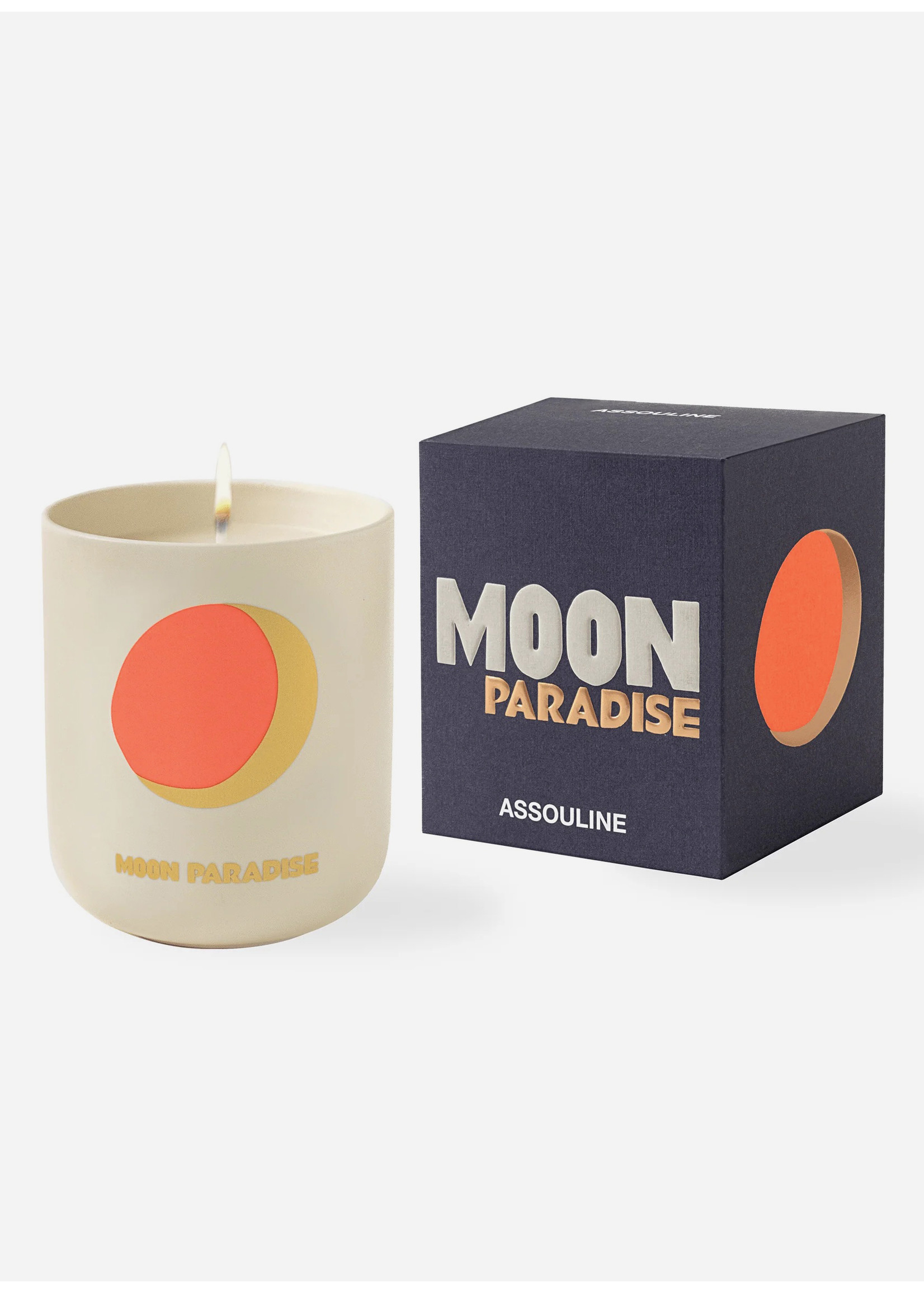 Assouline Books Moon Paradise Travel Candle