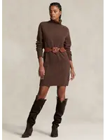 Ralph Lauren Dress Long Sleeve Day Dress Brown Melange