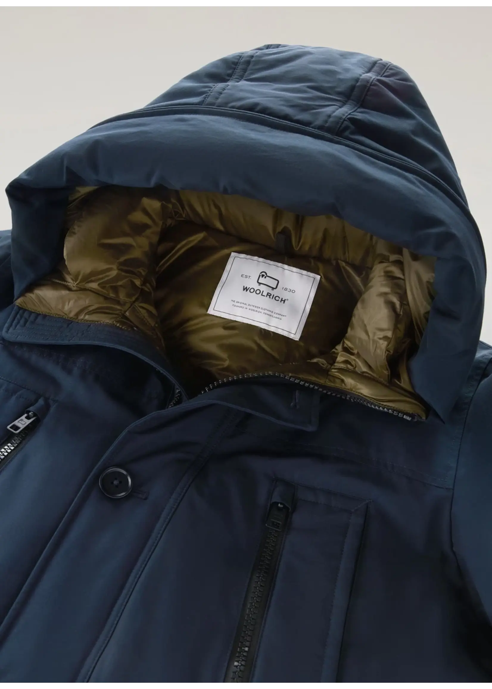 Woolrich Ramar Arctic Parka Melton Blue