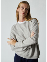 People's Republic of Cashmere Women's Boxy O-Neck Ash Grey