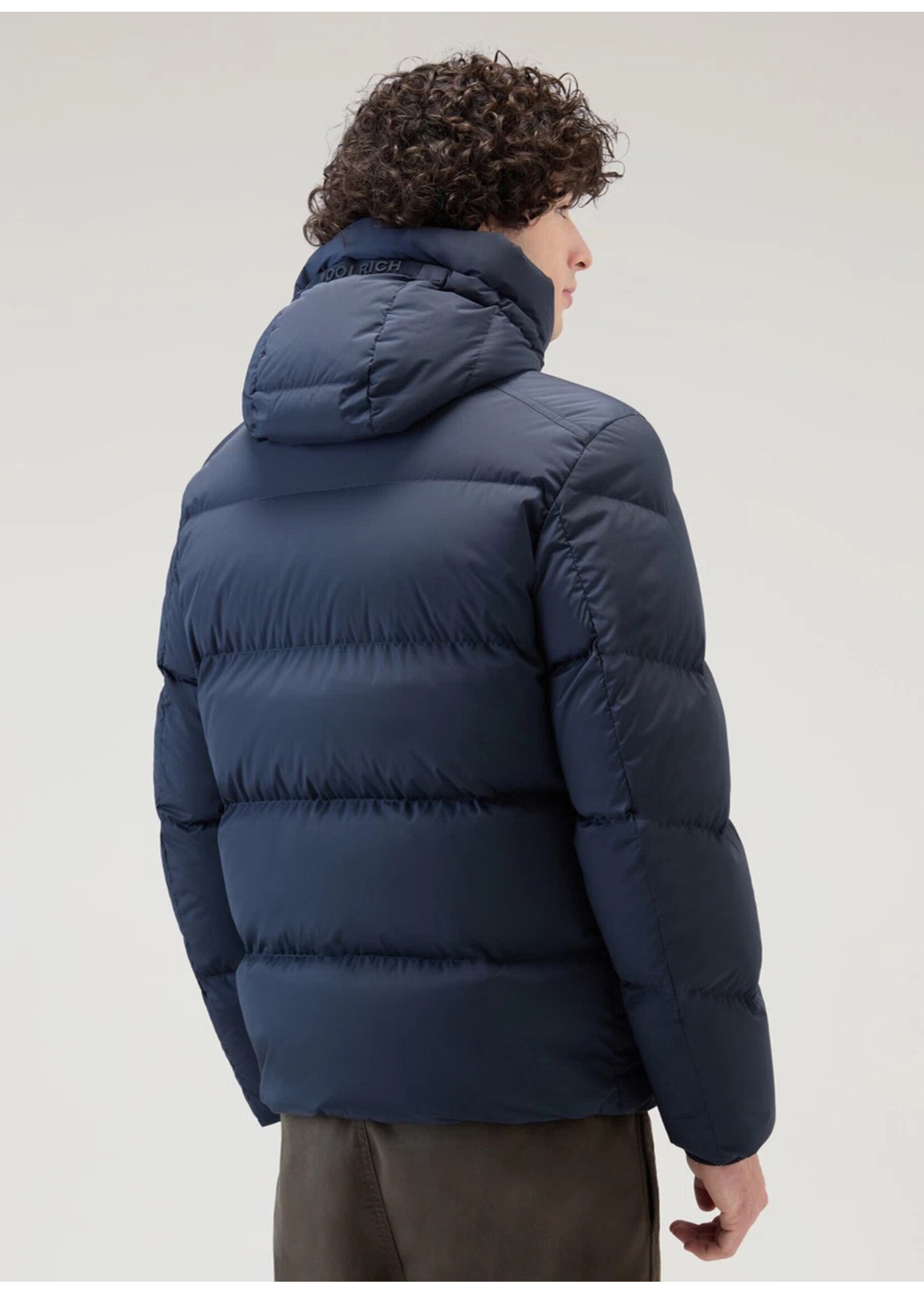 Woolrich Premium Down Jacket Melton Blue