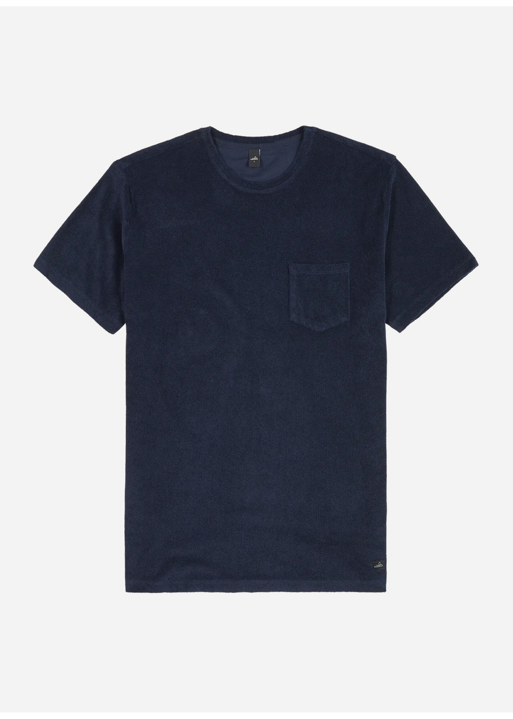 Wahts Todd Toweling T-shirt Navy Blue